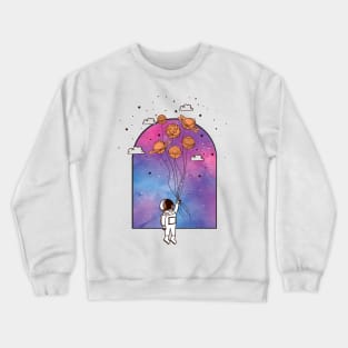 Floating Astronaut Crewneck Sweatshirt